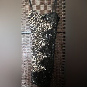 Deb Wild Leopard Print Mini Dress